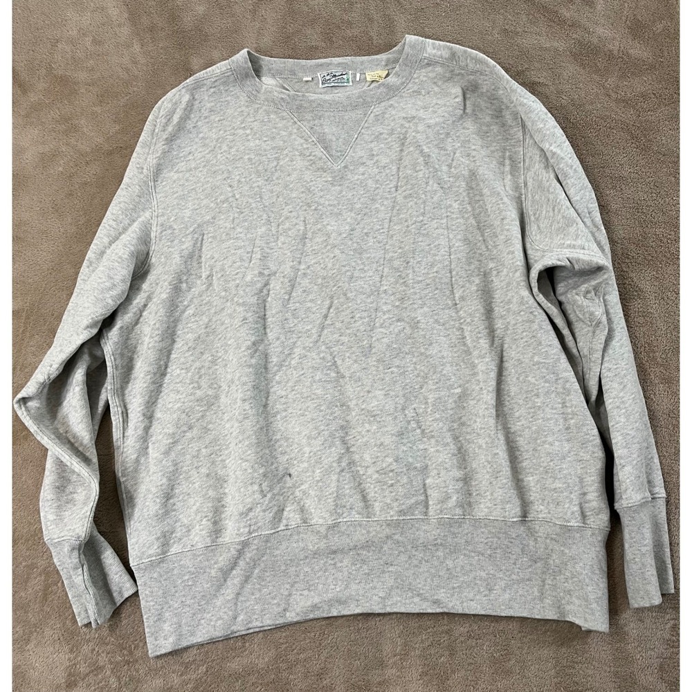 LVC Levi's Vintage Clothing Bay meadows, mens crewneck sweatshirt, gray XL euc
